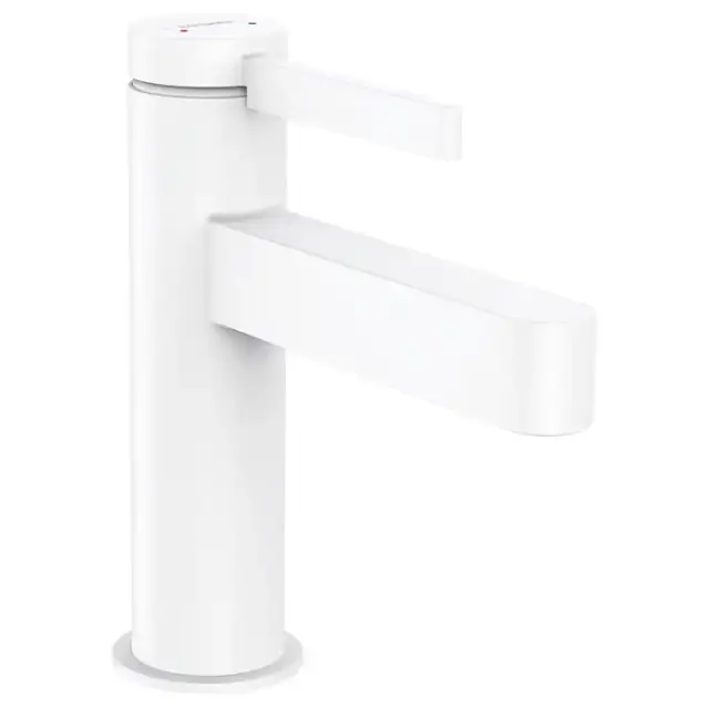 Hansgrohe Finoris Смеситель для раковины, на 1 отв., с донным клапаном, цвет: белый матовый