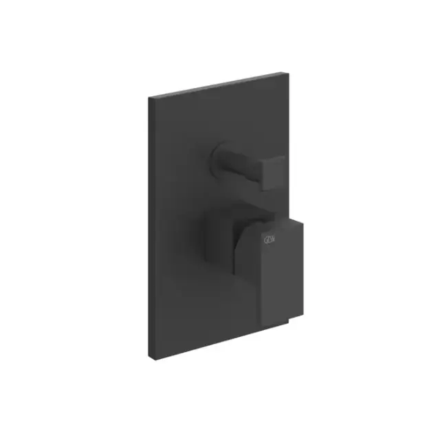 Gessi Rettangolo Смеситель, встраиваемый, термостатический с автоматическим переключателем ванна/душ, внешняя часть, цвет: Black XL