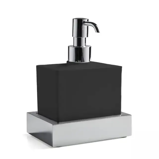 3SC SK 3.0 Дозатор настольный, композит Solid Surface, цвет: чёрный/хром