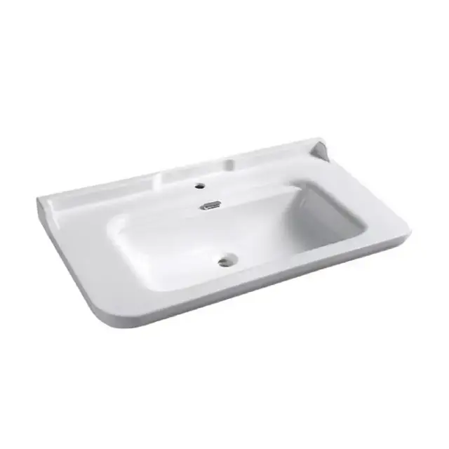 Kerasan Waldorf Раковина 120х55 см, 1 отв., керамическая, цвет: белый/хром