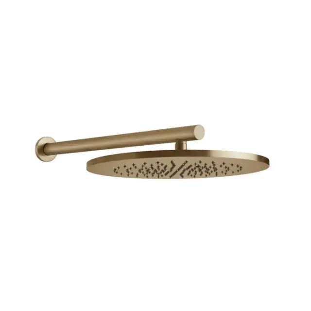 Gessi 316 Верхний душ &Oslash;35.5см., с настенным держателем 45см., цвет: warm bronze brushed pvd