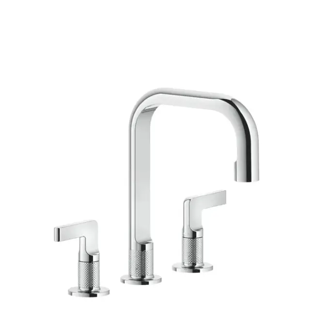 Gessi Inciso Смеситель для раковины, 3 отв., цвет: хром