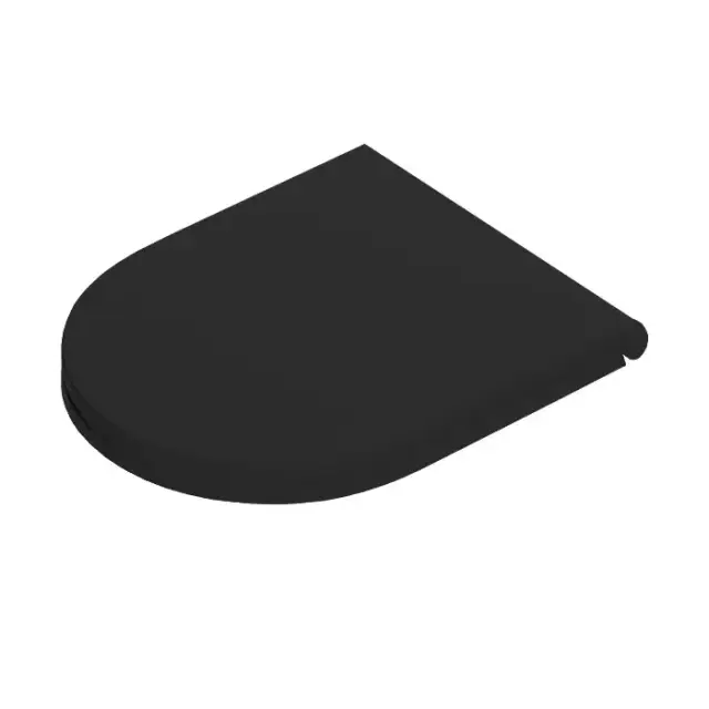 Artceram FILE 2.0 Крышка с сиденьем Flat для унитаза, механизм soft-close, цвет: черный матовый