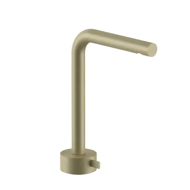 Fantini AF/21 Смеситель для раковины, 1 отв., высокий излив: 15.5 см, цвет: Matt British Gold PVD