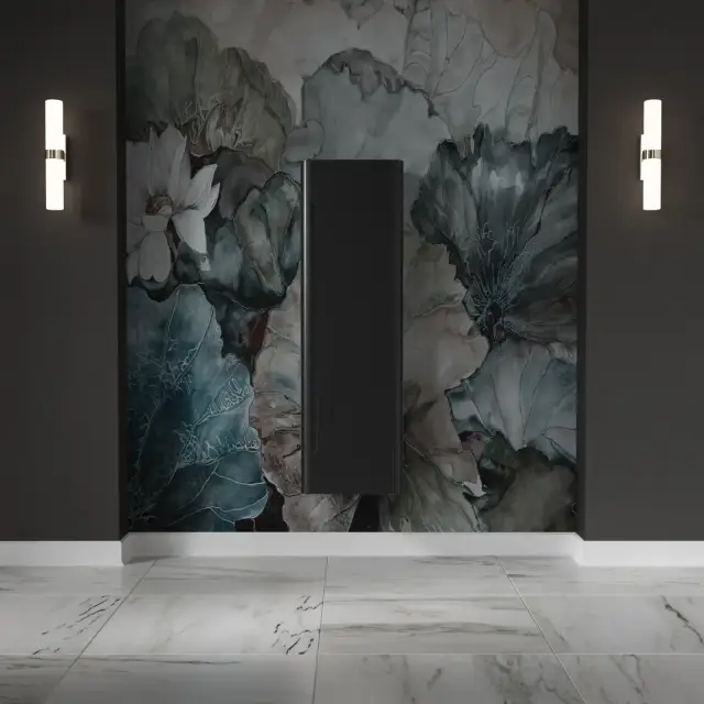 Kerasan Waldorf Колонна подвесная 40х35х129 см, с дверкой, петли справа DX, цвет: черный матовый