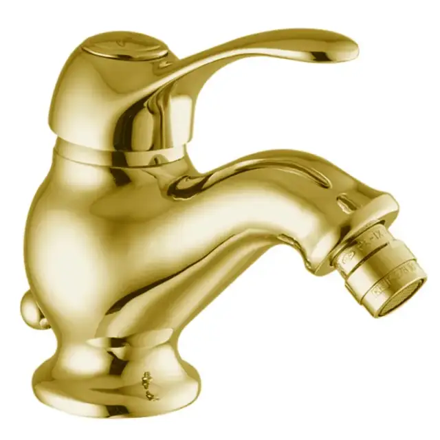 Fima Carlo Frattini Lamp Смеситель для биде, на 1 отв., с донным клапаном, цвет: золото