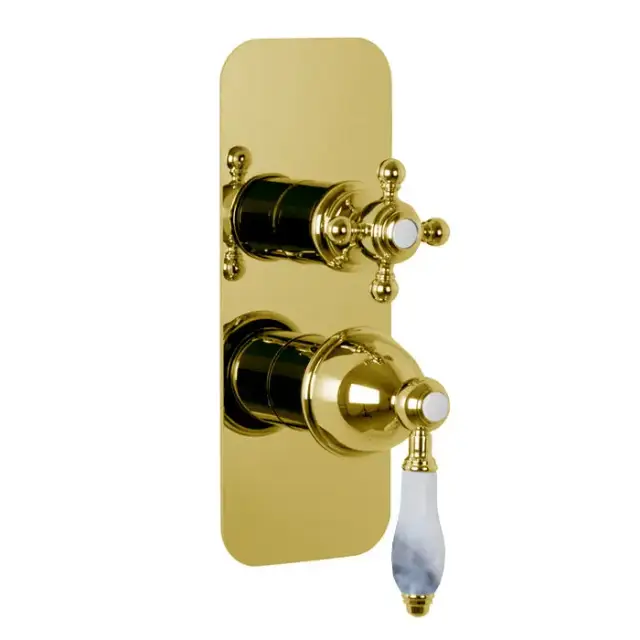 Fima Carlo Frattini Herend Смеситель для душа, встраиваемый, на 2/3 выхода, цвет: золото