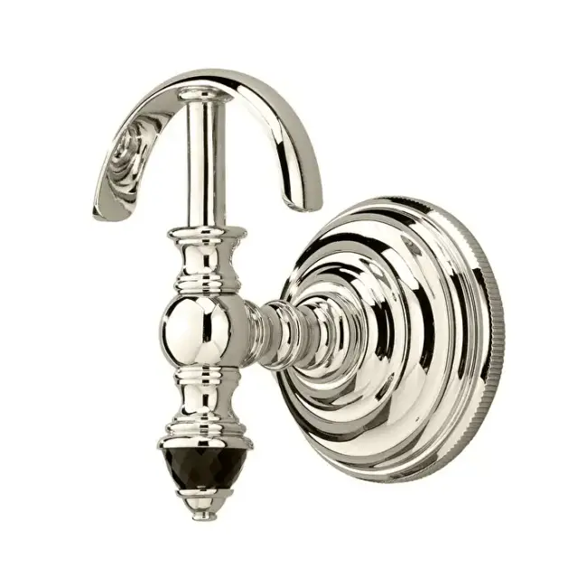 Devon&Devon Black Diamond Крючок вешалка, подвесной, цвет: черный/никель блестящий