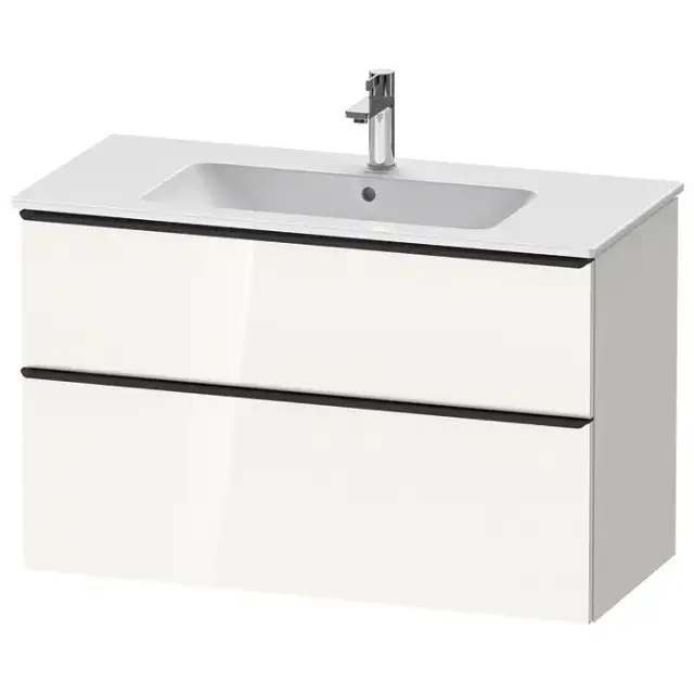 Duravit D-Neo Тумбочка подвесная 101х46.2x62.5см., раковина, 1 ящик цвет: белый высокоглянцевый