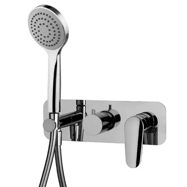 Fima Carlo Frattini Spot Смеситель для душа, встраиваемый, на 2 источника, с ручным душем, цвет: хром