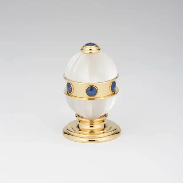 THG Amboise Lapis Lazuli Вентиль смесителя для раковины, вставки лазурит, цвет: полированное золото