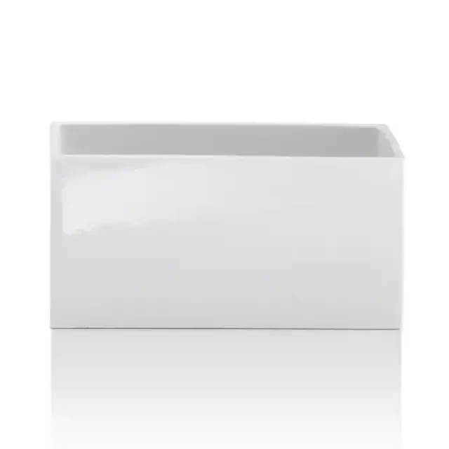 Decor Walther DW 624 Бокс универсальный 25x12x12см, фарфор, настольный, цвет: белый