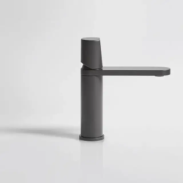 Antonio Lupi Indigo Смеситель для раковины, на 1 отв., излив: 165мм, цвет: графит