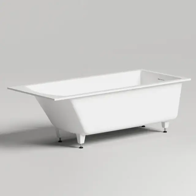 Salini Cascata kit Встраиваемая ванна 180х80х60см, донный клапан, материал: S-Sense, цвет: белый глянцевый