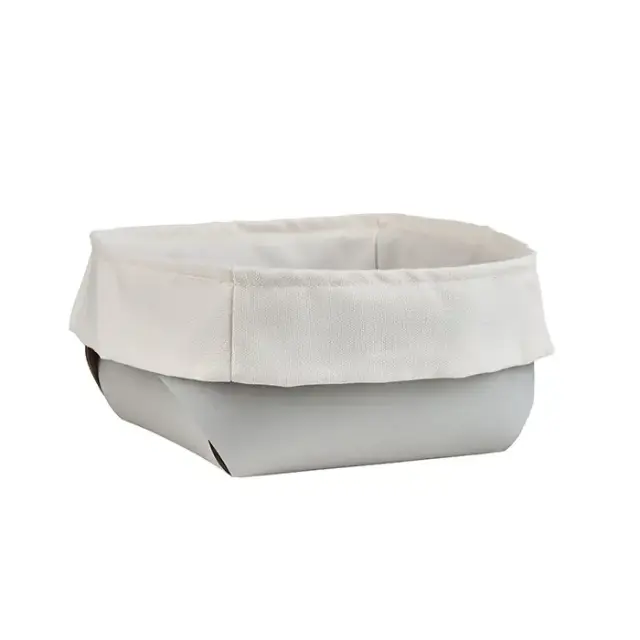 ADJ Корзина для хлеба, 20x20xH9 см., цвет: устричный/пепельная роза