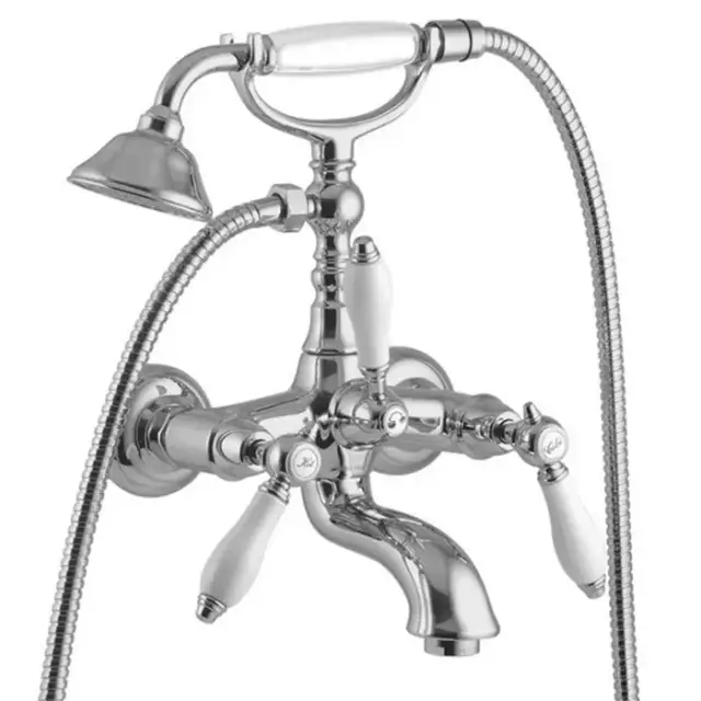 Fima Carlo Frattini Herend Смеситель для ванны, настенный, с ручным душем., цвет: хром