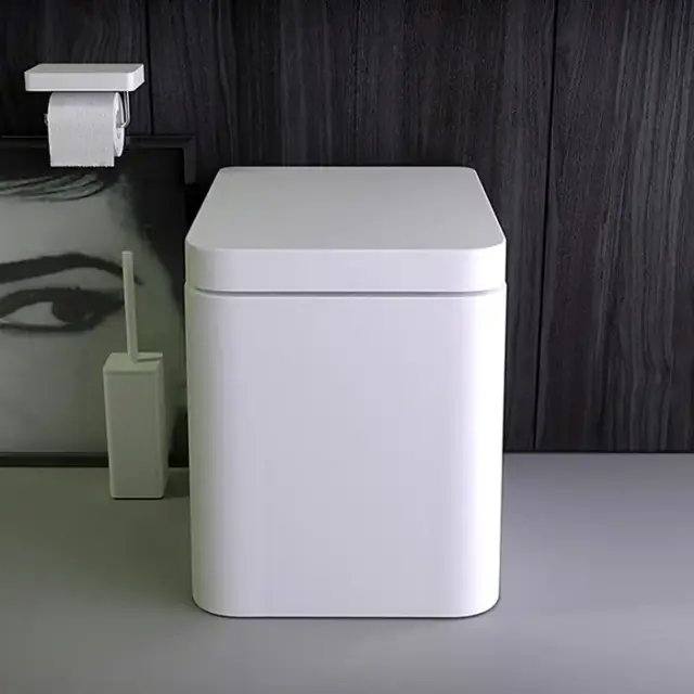 KNIEF Pride Унитаз напольный безободковый  51х41х42 см с сидением soft close цвет: белый матовый