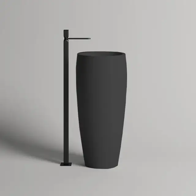 Salini Armonia 203 Раковина напольная 47х47х90cм., без отв., без перелива, донный клапан 