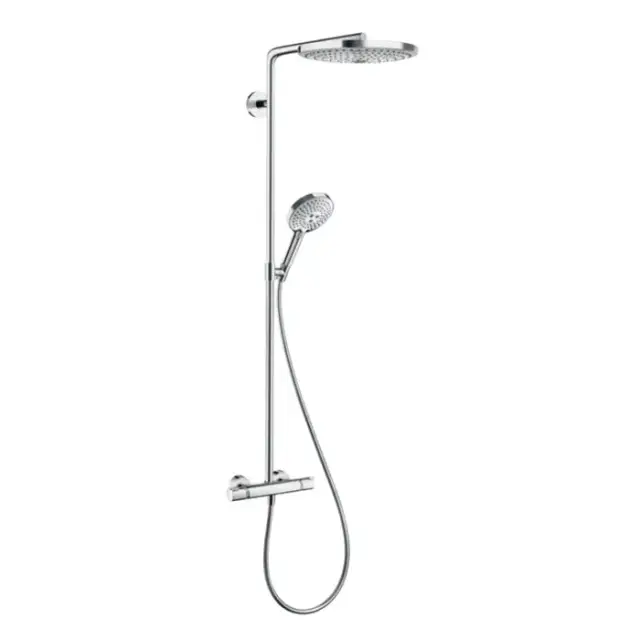 Hansgrohe Raindance Select E 300 Showerpipe Душевая система, с верхним душем &Oslash;30см., ручным дешем, и термостатическим смесителем, цвет: хром