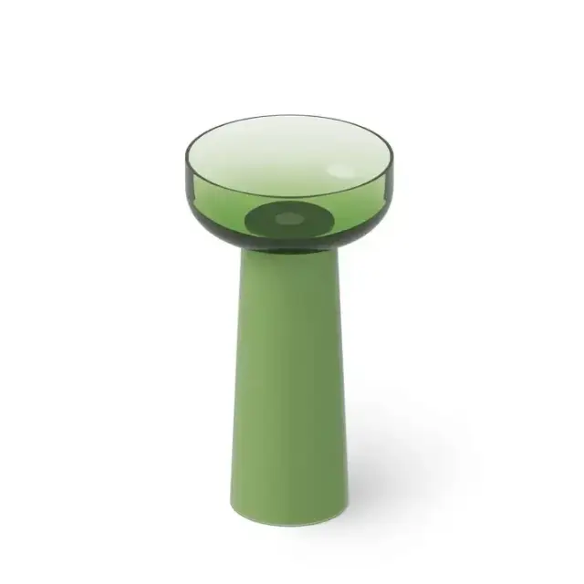 Dea Design Pedestal Basin Раковина 48х48х88см., напольная, без отв., Glasstech, прозрачная смола, цвет: Emerald R3