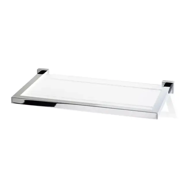 Decor Walther Corner GLA30 Полочка стеклянная 30x16.5см, подвесной, цвет: хром