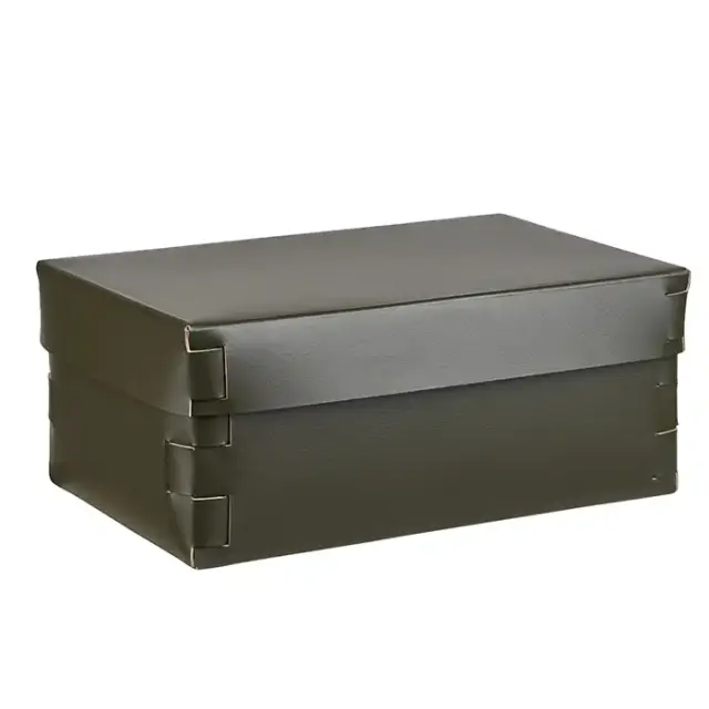 Colombo Adj Коробка Snob 32x20хH13.5см., настольная, цвет: оливковый/горчичный