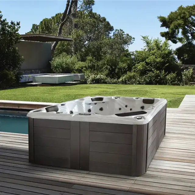 Gruppo Treesse Paros Минибассейн 201х201х86см., отдельностоящий, с панелями, с крышкой, цвет: белый