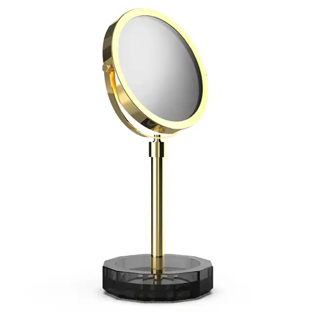 Decor Walther KR KSA Kristall Зеркало косметическое, настольное, цвет: антрацит/золото