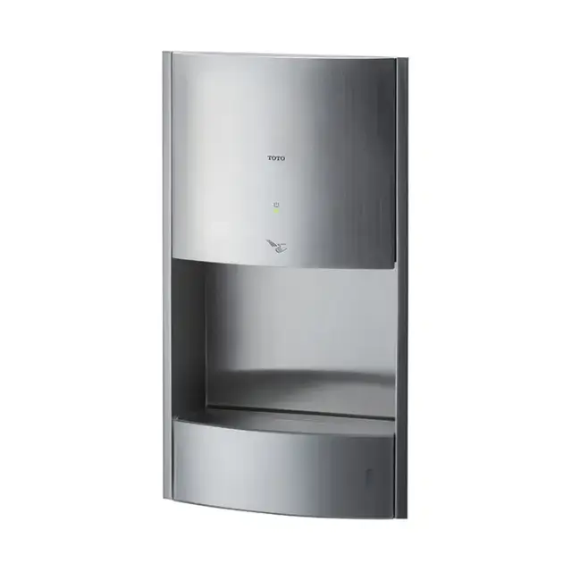 TOTO Public Сушилка для рук, 30x18.6x57.5см, скрытый монтаж, встраиваемая, цвет: серебро