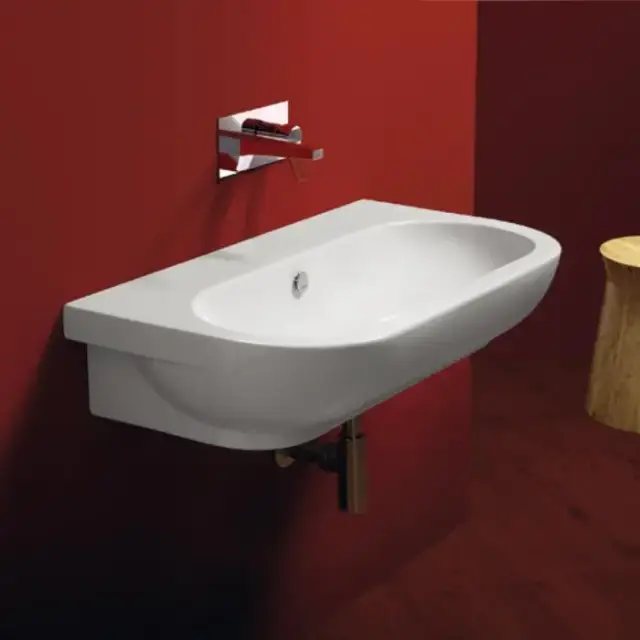 SIMAS E-LINE Раковина 90х48 см, без отв., цвет: белый