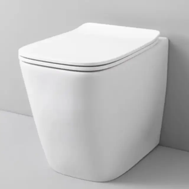 Artceram A16  Унитаз безободковый, напольный приставной слив универсальный  36х52 см, с креплениями,  цвет: белый