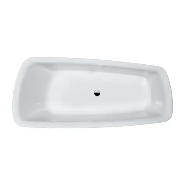 Laufen Palomba Ванна 180x80x45.5см, встраиваемая, ассиметричная, без слив-перелива, борт 20мм, с каркасом, материал: акрил, цвет: белый