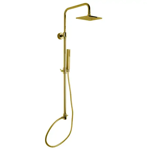 Fima Carlo Frattini Colonne doccia Душевая стойка, верхний душ 30х30см., с ручным душем, цвет: золото