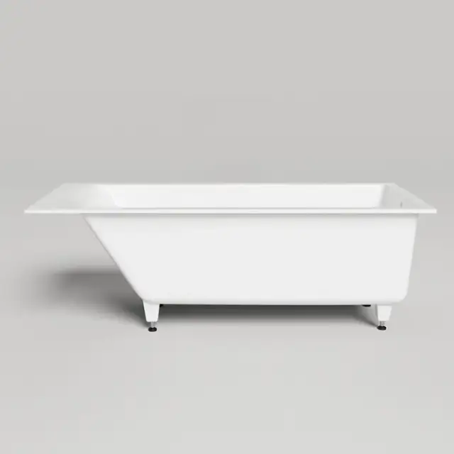 Salini Cascata Ванна встраиваемая, с прямоугольной чашей, 170х75х60см, регулируемые ножки, материал: S-Sense, цвет: белый матовый