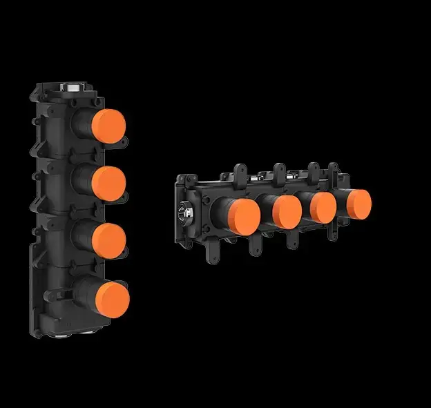 GESSI Встраиваемая часть термостатического смесителя с 3 запорными вентилями