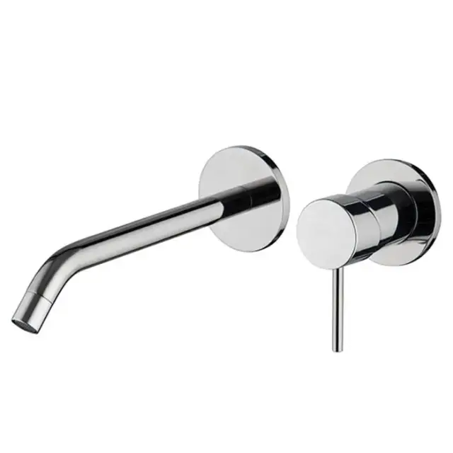 Fima Carlo Frattini Spillo UP Смеситель для раковины настенный, однорычажный, излив 21см, внешняя часть, цвет: хром