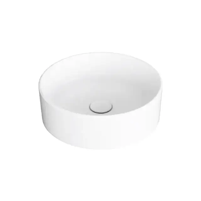 SIMAS Foriu Раковина круглая накладная &oslash;40x13 см, без отв под смеситель, цвет: белый