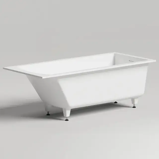 Salini Cascata KIT Ванна встраиваемая, с прямоугольной чашей, 170х75х60см, регулируемые ножки, донный клапан 