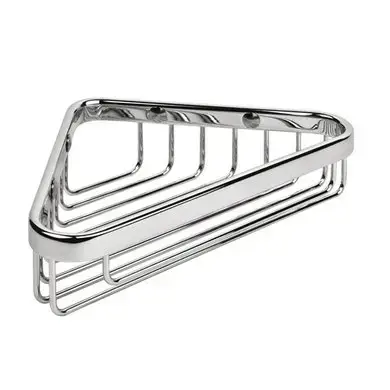 Colombo Basic Угловая металлическая полочка 20.5x12x4.5см, цвет: хром