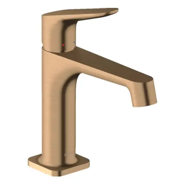 Axor Citterio M Смеситель для раковины 100, на 1 отв., с донным клапаном, цвет: шлифованная бронза