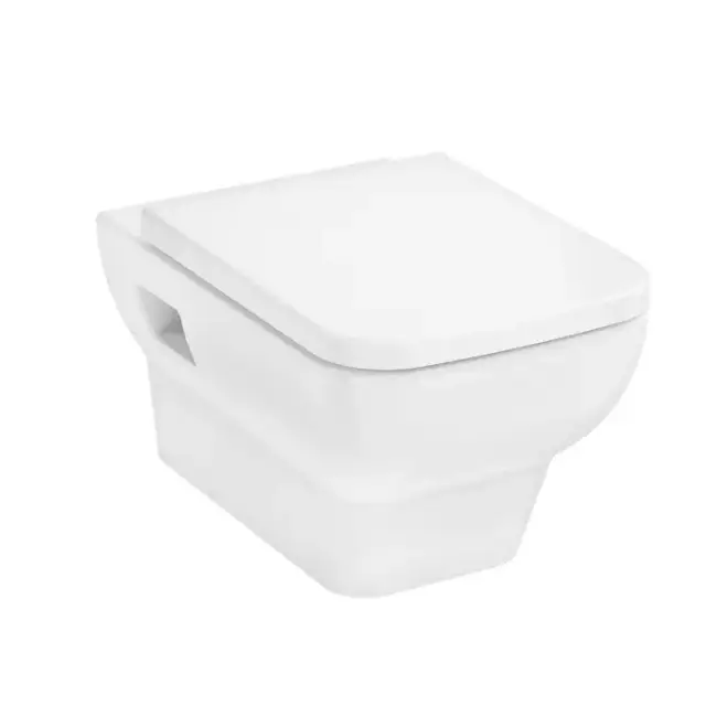 Hansgrohe комплект: CreekTide Q Унитаз подвесной 540x360, сиденье с микролифтом, безободковый, цвет: белый