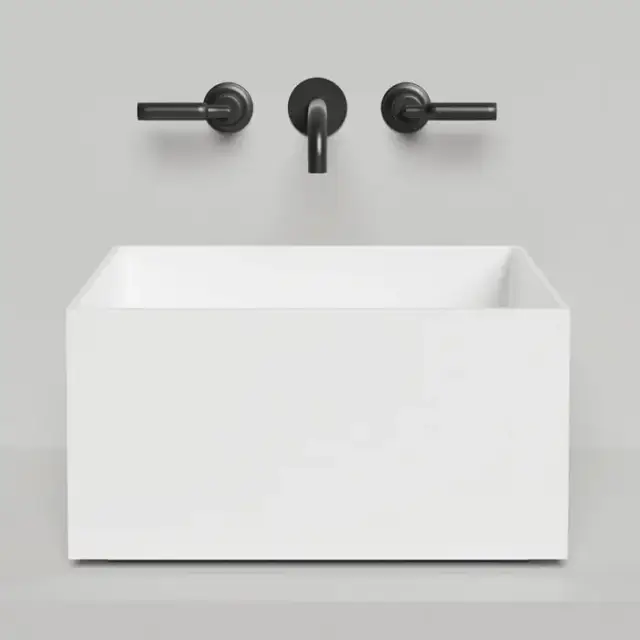 Salini Armonia Раковина 45x45x25см., без отв., накладная, S-Sense, цвет: белый глянцевый