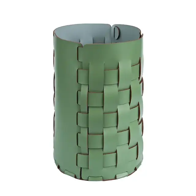 ADJ Корзина для мусора Bottega, D22xH35 см., цвет: эвкалипт/небесный