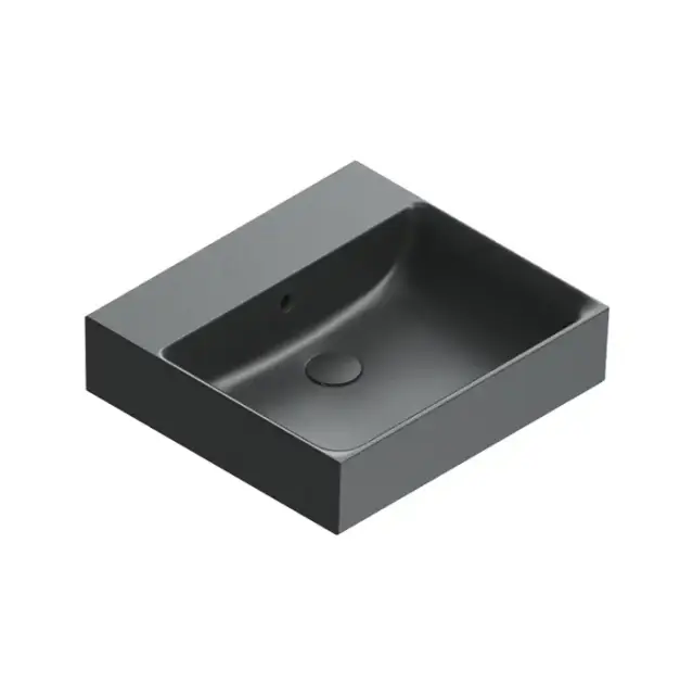 Catalano Premium Раковина 50x47см, без отв., цвет: черный матовый