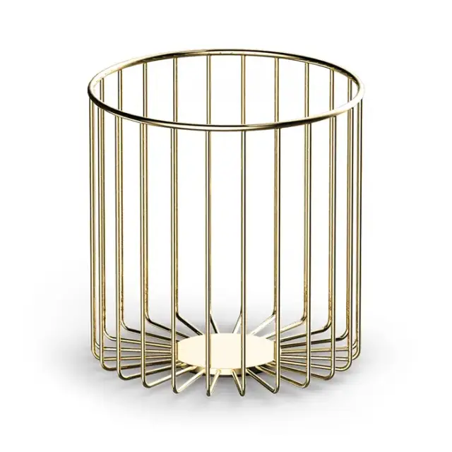 Decor Walther DW 220 Ведро для мусора, напольное, цвет: золото