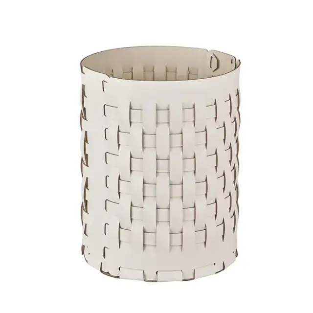ADJ Корзина Bottega, D20xH25 см., цвет: белый/панна котта