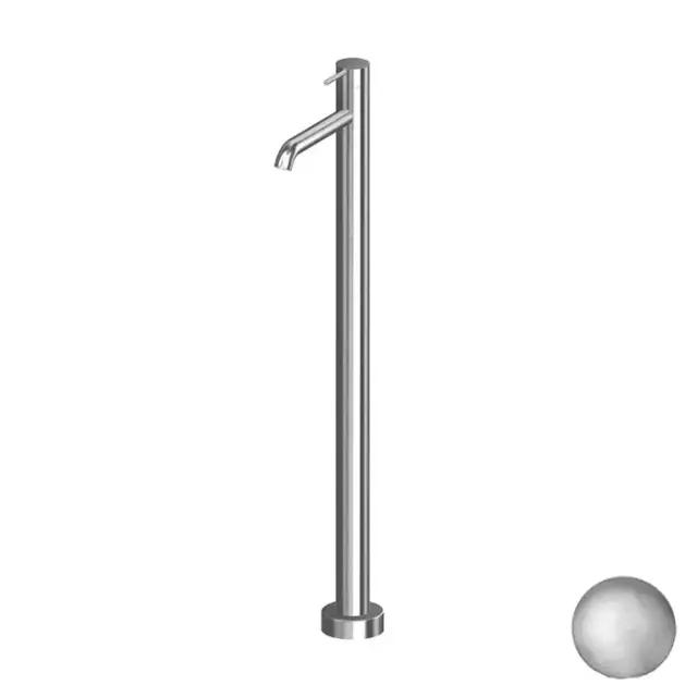 Gattoni Circle Two Смеситель напольный для раковины, цвет: Nickel Spazzolato