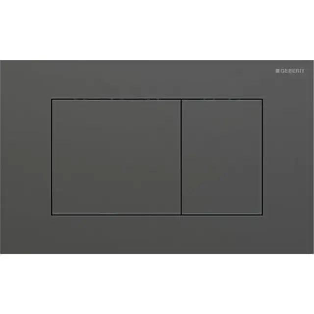 Geberit Sigma40 Клавиша для двойного смыва, квадратная: Хромированный черный