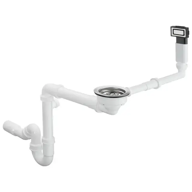 Hansgrohe D14-10 Слив-перелив для раковины, с ручным управлением, цвет: нержавеющая сталь