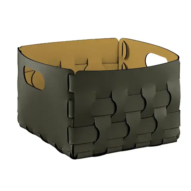 ADJ Корзинка Dubai, 25x25xH20 см., цвет: оливковый/горчичный